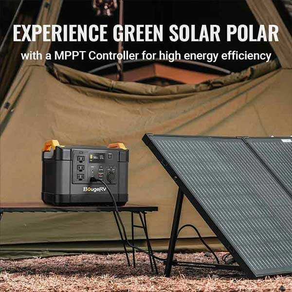 BougeRV 130W Portable Solar Kit for Outdoor Travel & Emergencies KIT03501