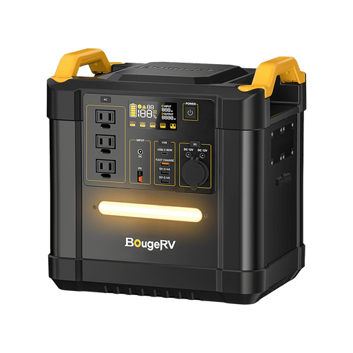BougeRV FORT 1500 1456Wh LiFePO4 Portable Power Station KIT118