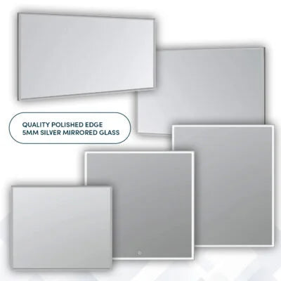 Aquadom Edge 30'' × 32'' LED Lighted Bathroom Mirror