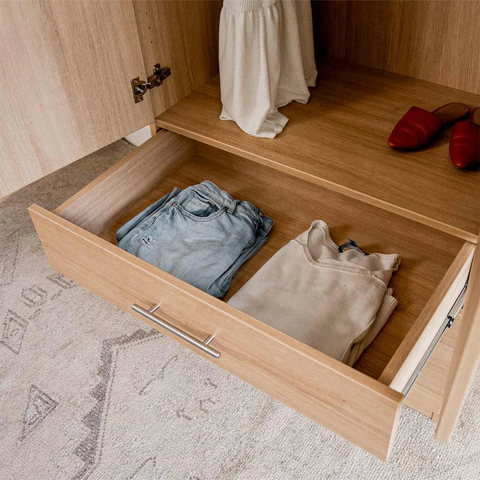 Queen Size Murphy Bed with Couch & Large Storage Cabinet | Inovabed