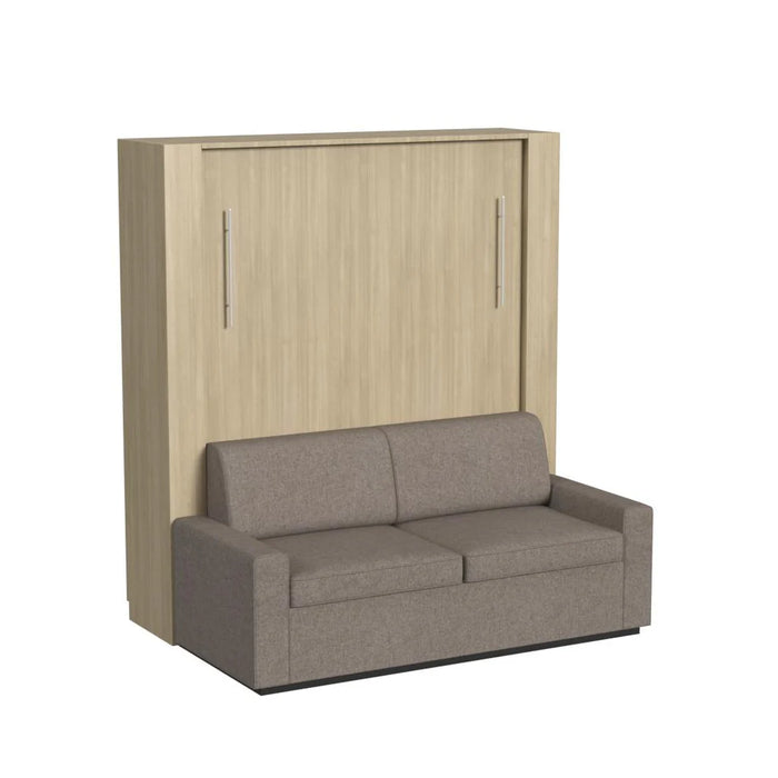 Queen Size Murphy Bed with Couch & Large Storage Cabinet | Inovabed