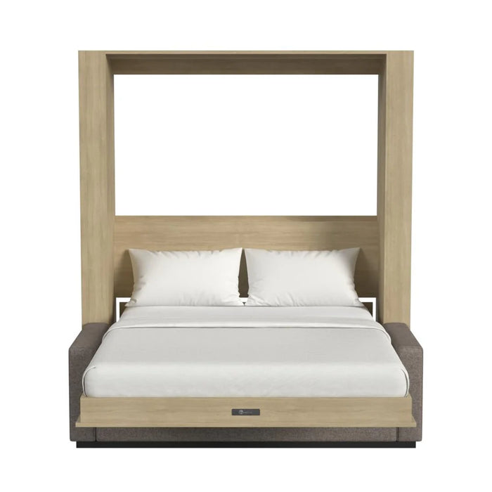 Queen Size Murphy Bed with Couch & Large Storage Cabinet | Inovabed