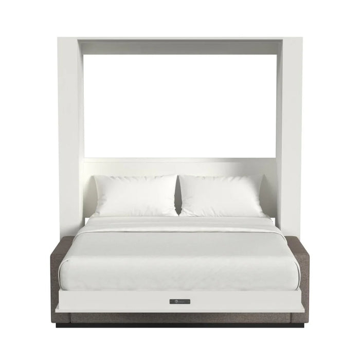 Queen Size Murphy Bed with Couch & Large Storage Cabinet | Inovabed