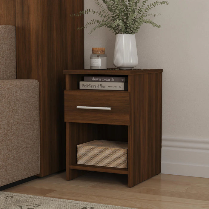 Queen Size Murphy bed with Couch & two Nightstands | Inovabed