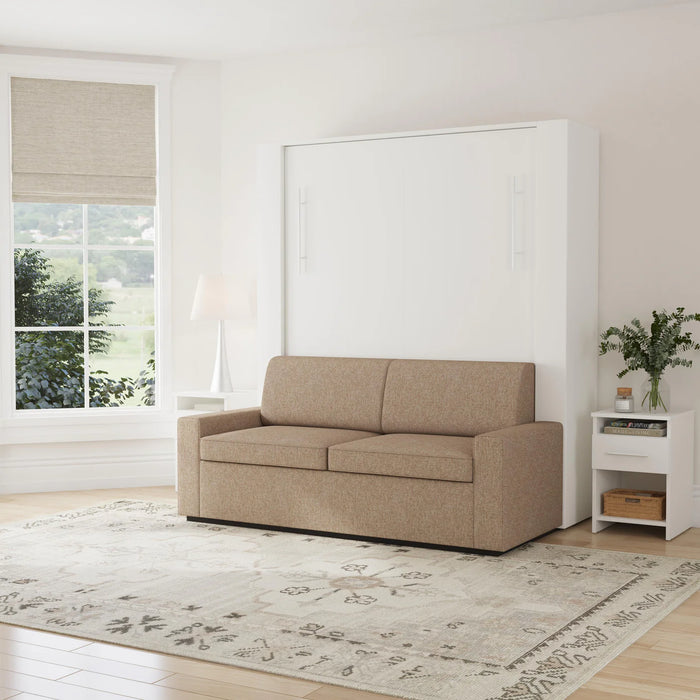 Queen Size Murphy bed with Couch & two Nightstands | Inovabed