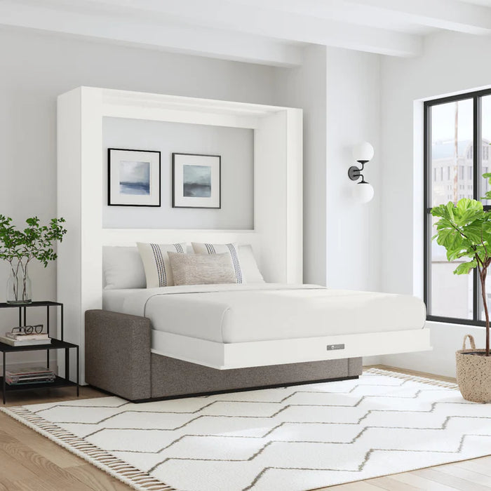 Queen Size Murphy bed with Couch & two Nightstands | Inovabed