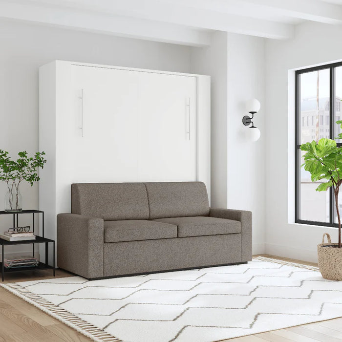 Queen Size Murphy bed with Couch & two Nightstands | Inovabed