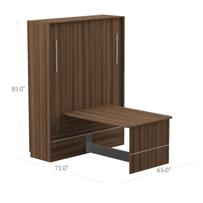 Queen Size Murphy Bed with Desk | Inovabed