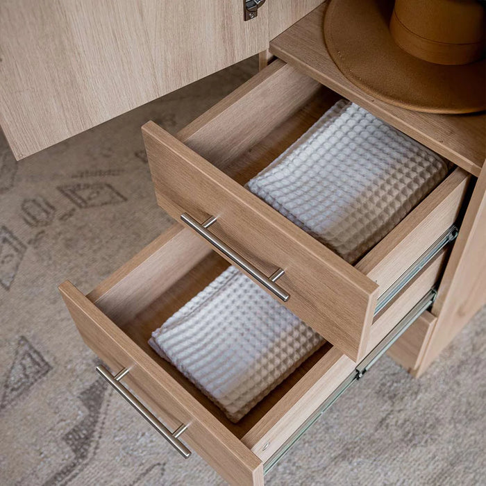 Queen Size Murphy Bed with Table and Side Cabinets | Inovabed