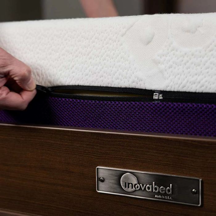 Queen Size Murphy Bed with Table and Side Cabinets | Inovabed