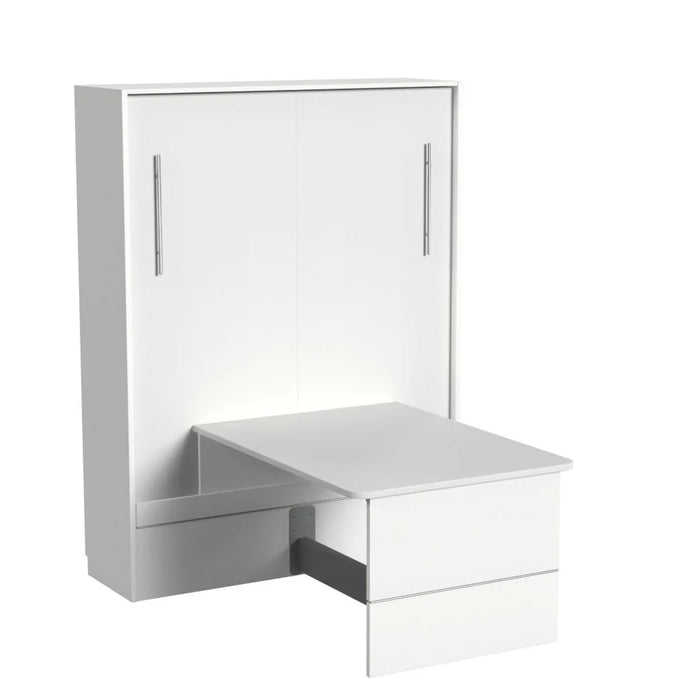 Queen Size Murphy Bed with Table and Side Cabinets | Inovabed