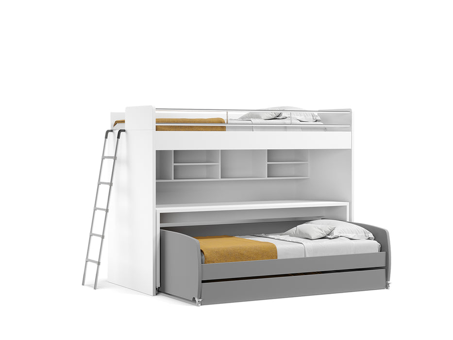NEW Bel Mondo Twin-Over-Twin/Twin XL Bunk Bed Set – 4-in-1 Convertible Space-Saver