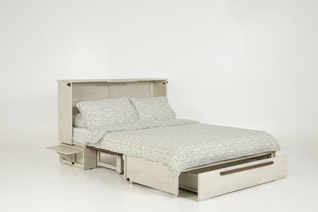 Night and Day Furniture Murphy Louvre Cabinet Bed, Queen, Provence & Normandy Finish