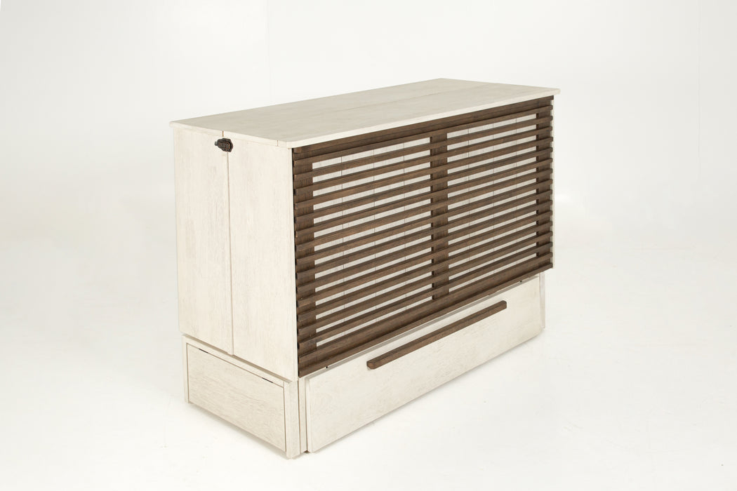 Night and Day Furniture Murphy Louvre Cabinet Bed, Queen, Provence & Normandy Finish