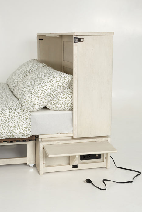 Night and Day Furniture Murphy Louvre Cabinet Bed, Queen, Provence & Normandy Finish