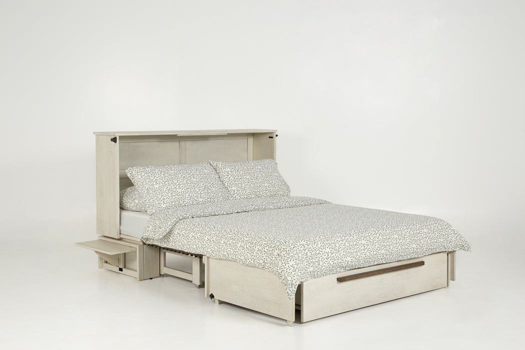 Night and Day Furniture Murphy Louvre Cabinet Bed, Queen, Provence & Normandy Finish