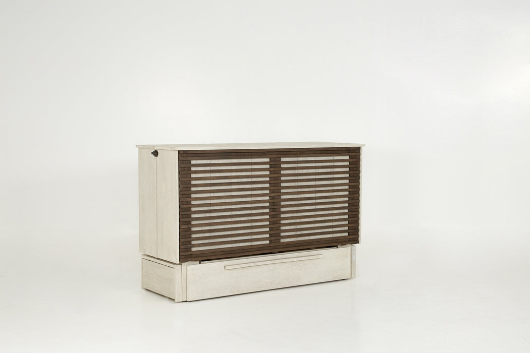 Night and Day Furniture Murphy Louvre Cabinet Bed, Queen, Provence & Normandy Finish