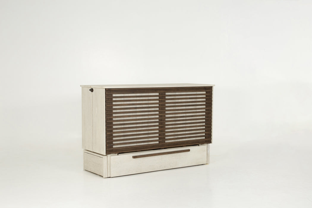 Night and Day Furniture Murphy Louvre Cabinet Bed, Queen, Provence & Normandy Finish