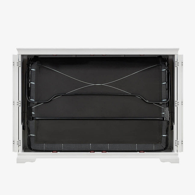 Night and Day Furniture Murphy Sealy San Sebastian Cabinet Bed, Queen, White Finish