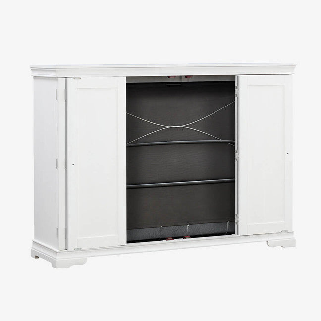 Night and Day Furniture Murphy Sealy San Sebastian Cabinet Bed, Queen, White Finish