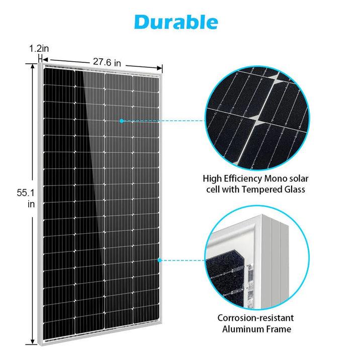 SunGoldPower 10PCS 200 Watt Monocrystalline Solar Panel SG-2P200WM