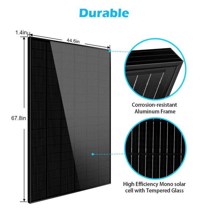 SunGoldPower 415W Mono Black Solar Panel SG-415WM