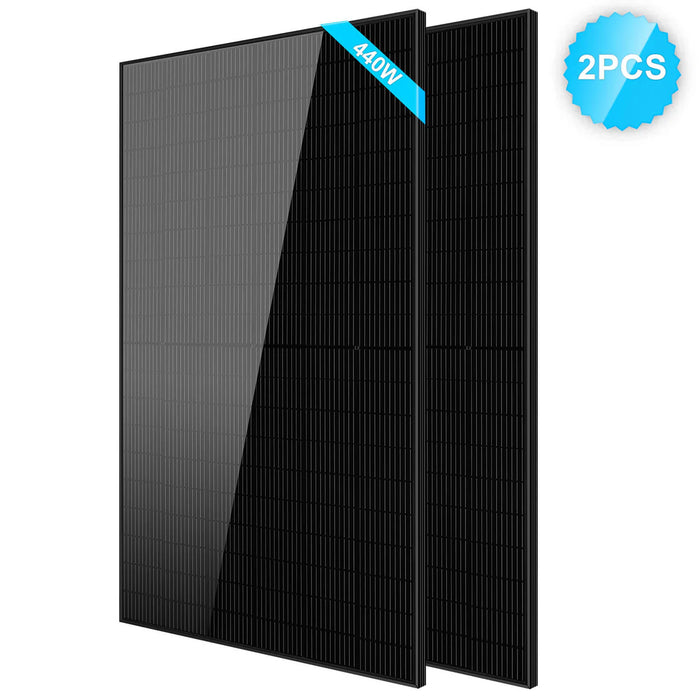SunGoldPower 440 Watt Mono Black PERC Solar Panel SG-440WM