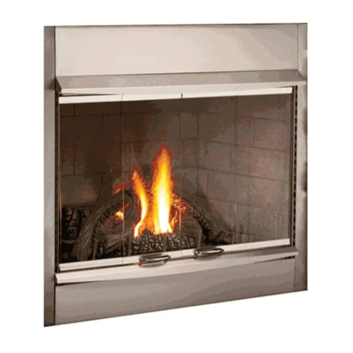 Superior 36" Traditional Outdoor Wood Burning Fireplace With White Stacked Refractory Panels WRE3036WS
