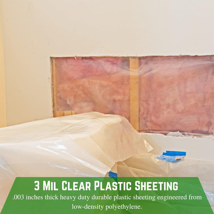 AlorAir 3 mil Clear Plastic Sheeting