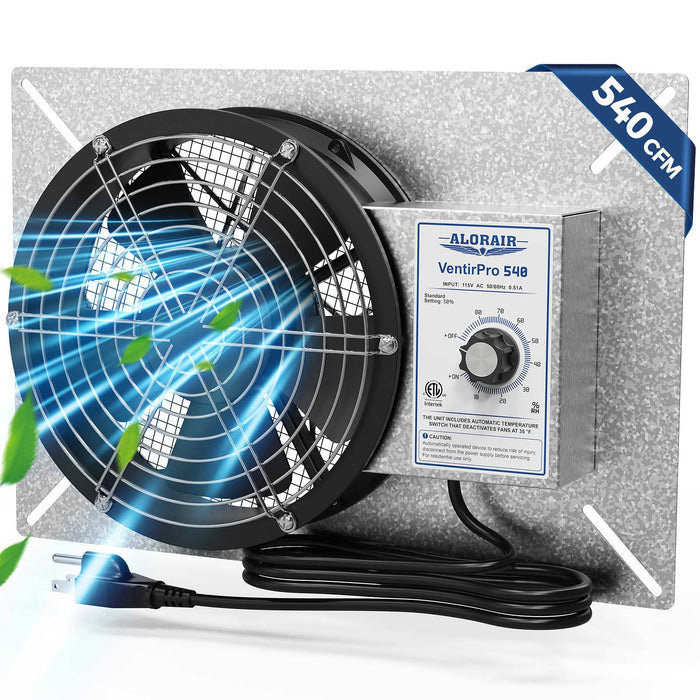 AlorAir 540CFM Crawl Space Ventilation Fan