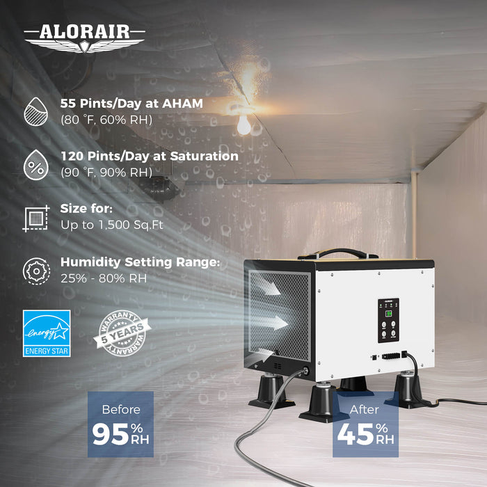 AlorAir Sentinel Household Dehumidifier HD55P