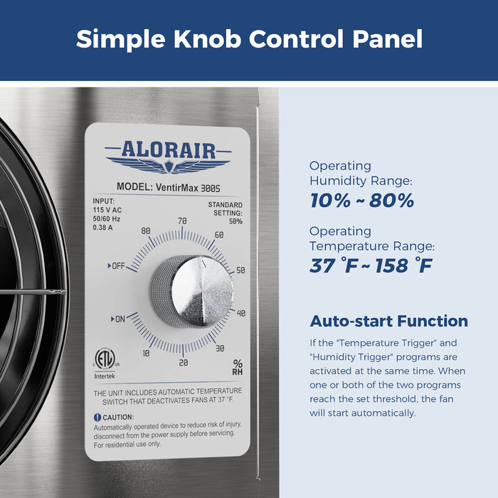 AlorAir Ventilation Fan VentirMax300S