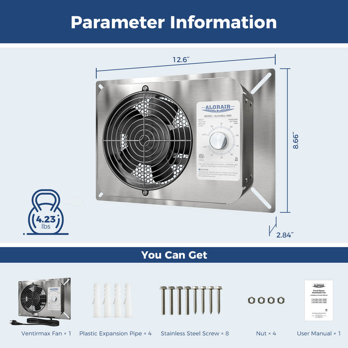 AlorAir Ventilation Fan VentirMax300S