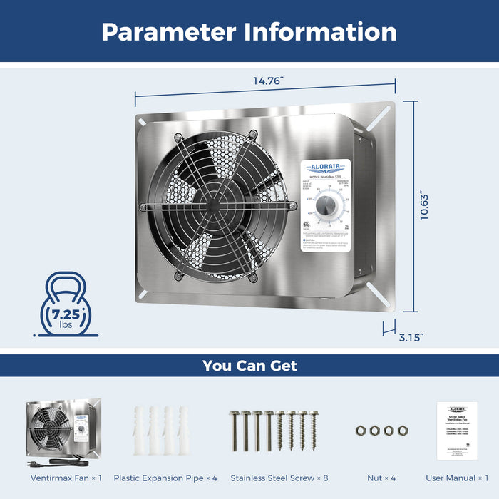 AlorAir Ventilation Fan VentirMax570S