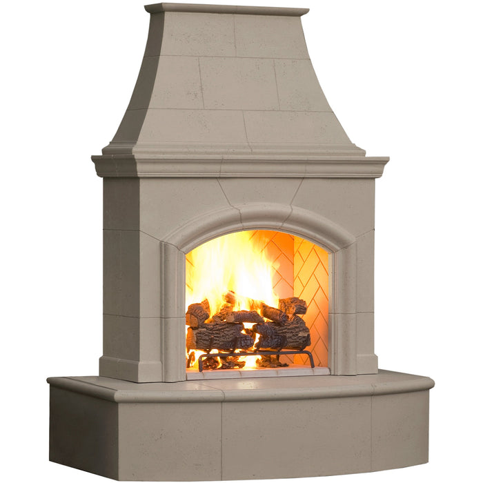 American Fyre Designs 16" Radiused Bullnose Phoenix Outdoor Vented Fireplace 017-01-N-BA-RUC