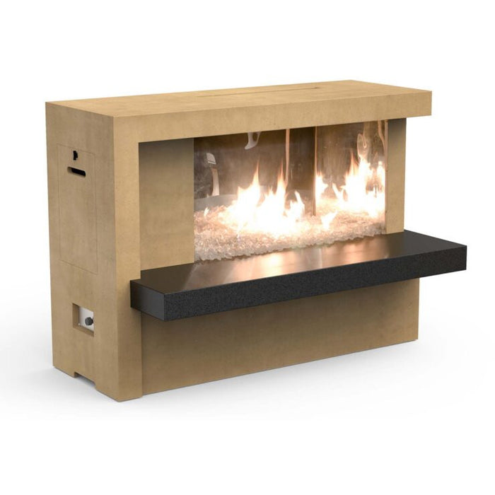 American Fyre Designs Manhattan Vented Outdoor Gas Fireplace 082-SB-N-CB-M3NC