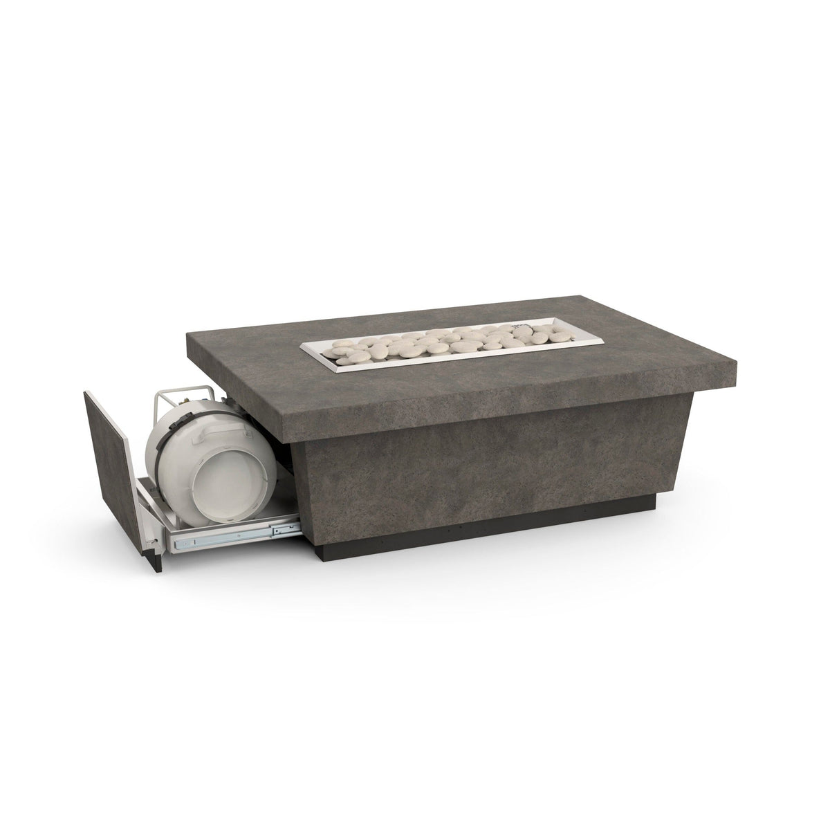 American Fyre Designs 52'' Contempo Rectangle Liquid Propane Fire Tabl ...