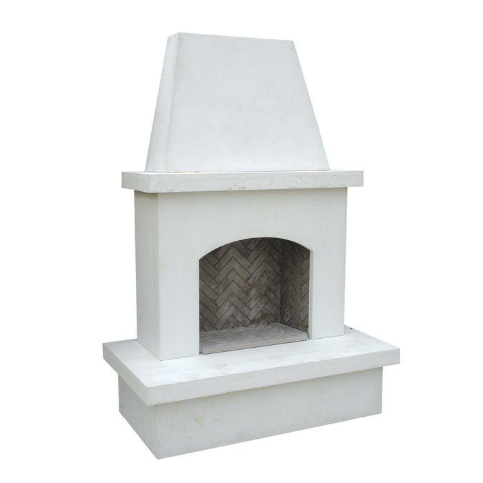 American Fyre Designs Contractor's Model Vent-Free Fireplace  White Concrete 140-11-A-WC-RBC