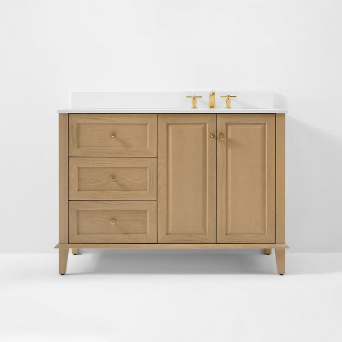 Ancerre 42” Hannah Bathroom Vanity Oak Single Sink VTS-Hannah-42-R-Oak-WQZ