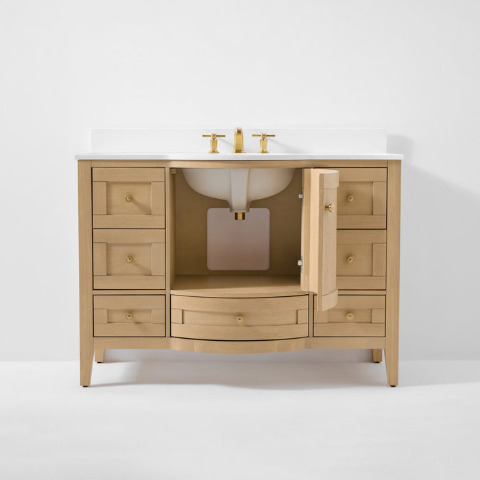 Ancerre 42” Lauren Bathroom Vanity Oak Single Sink VTS-Lauren-42-Oak-WQZ