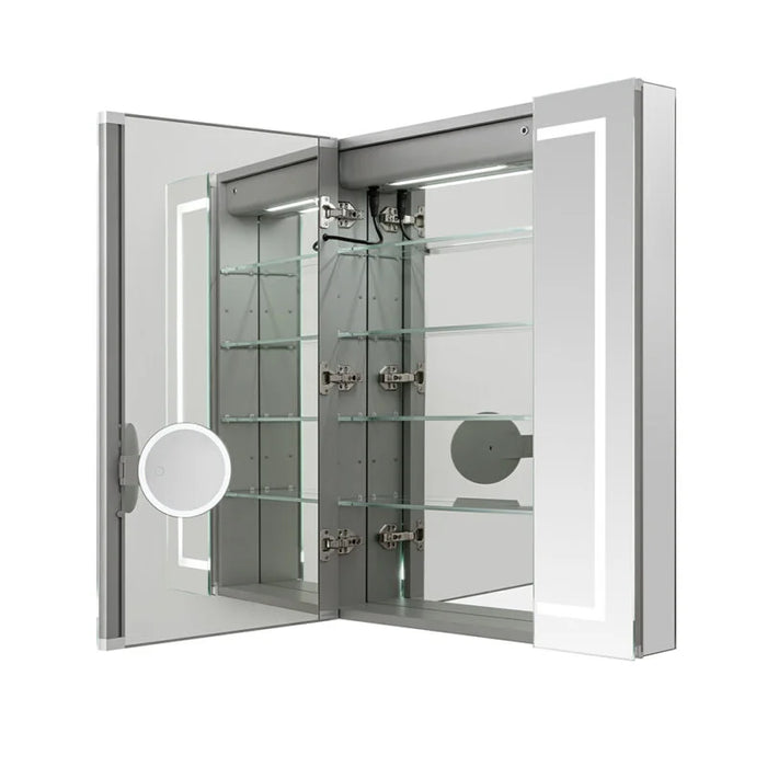 Aquadom Royale Plus 36''х 36'' LED Triple Door Lighted Medicine Cabinet