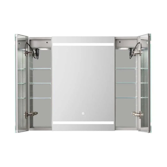 Aquadom Royale Plus 36''х 36'' LED Triple Door Lighted Medicine Cabinet