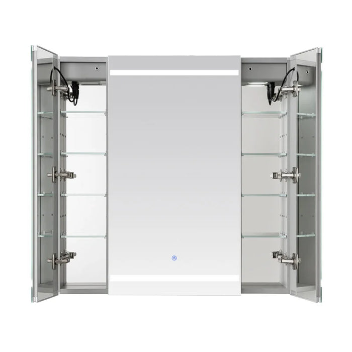 Aquadom Royale Plus 36''х 36'' LED Triple Door Lighted Medicine Cabinet