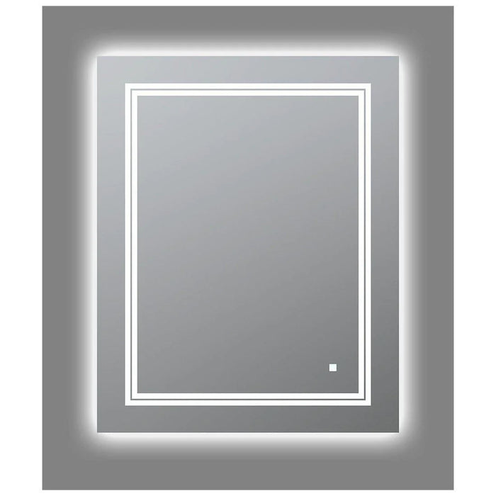 Aquadom SOHO 24" X 30" Rectangular Ultra-Slim Frame LED Lighted Bathroom Mirror With Defogger