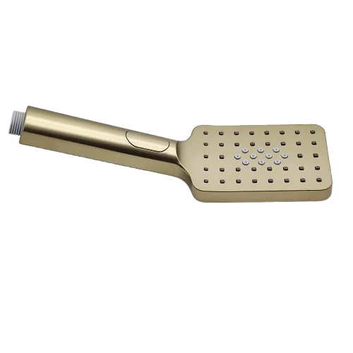 Aquadom ZEN 3-Function Thermostatic Shower System with 10″ Square Rainfall Head Brushed GoldFinish