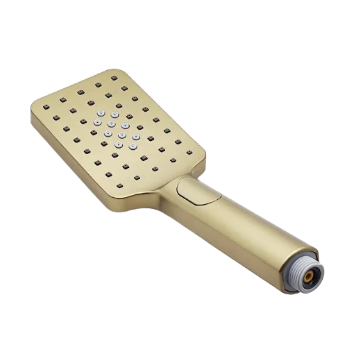 Aquadom ZEN 3-Function Thermostatic Shower System with 10″ Square Rainfall Head Brushed GoldFinish