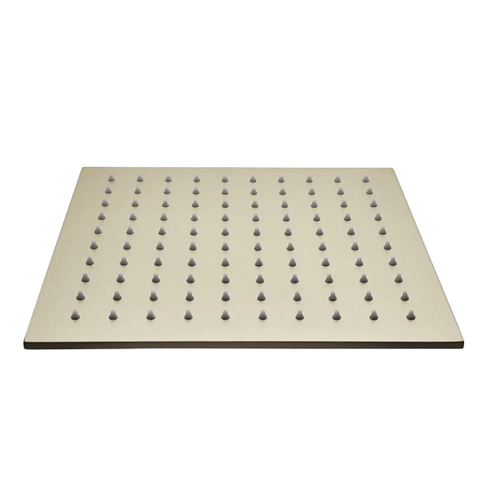 Aquadom ZEN 3-Function Thermostatic Shower System with 10″ Square Rainfall Head Brushed GoldFinish