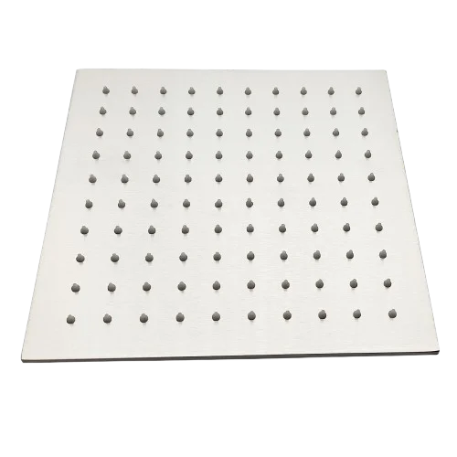 Aquadom ZEN 3-Function Thermostatic Shower System with 10″ Square Rainfall Head Brushed Nickel Finish