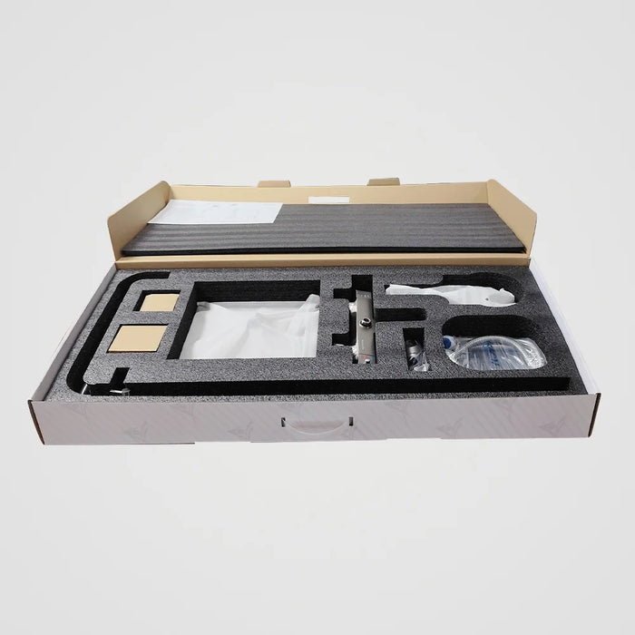 Aquadom ZEN 3-Function Thermostatic Shower System with 10″ Square Rainfall Head Brushed Nickel Finish