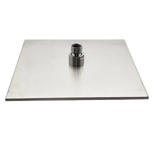 Aquadom ZEN 3-Function Thermostatic Shower System with 10″ Square Rainfall Head Brushed Nickel Finish